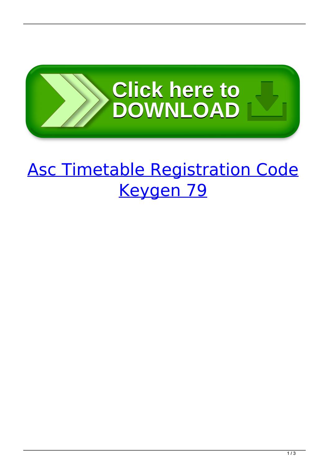 Asc timetables crack